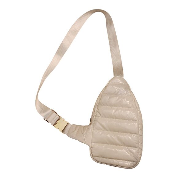 ah•dorned New York Crossbody Adjustable Small Sling Bag Optic White - Picture 3 of 13